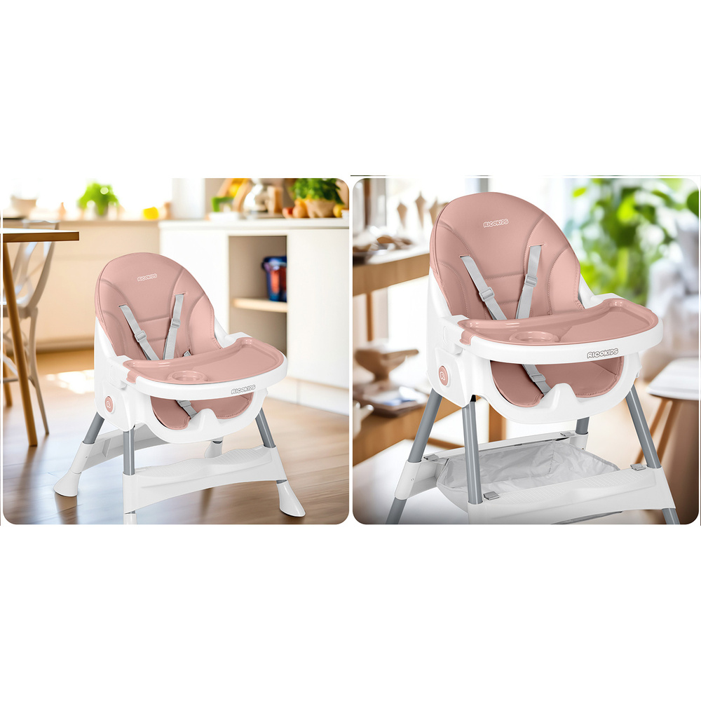 Krzesełko do karmienia  Mani różowe