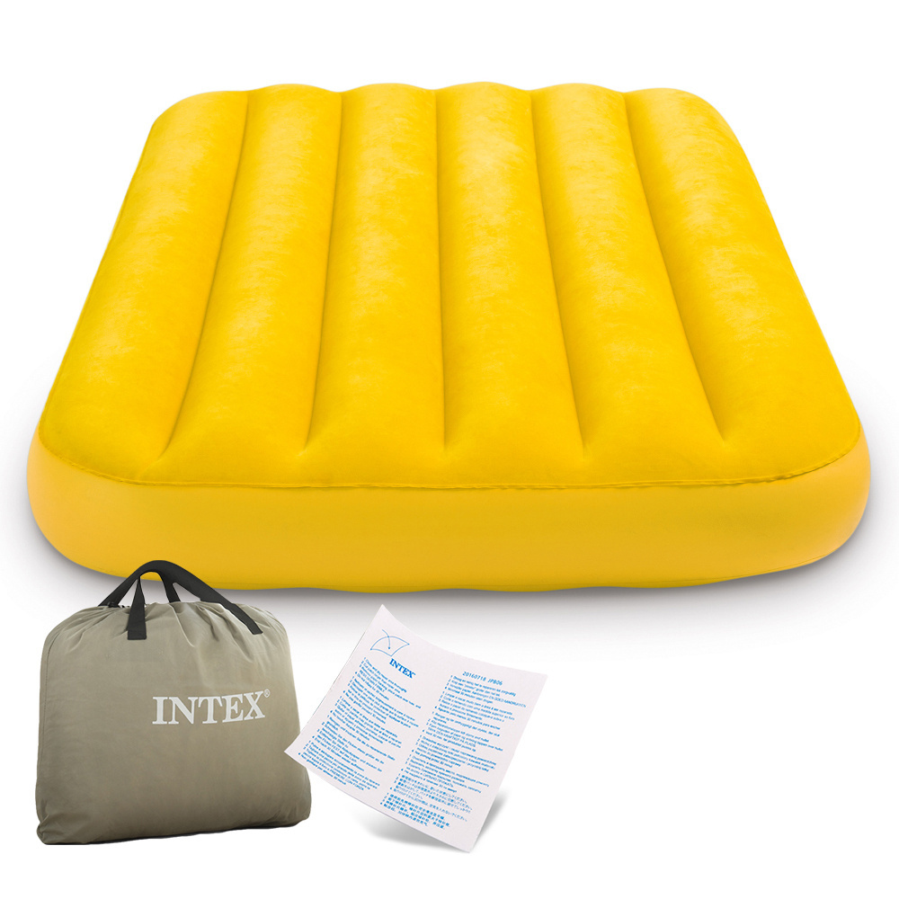 Materac welurowy dmuchany dla dzieci 88 x 157 x 18 cm INTEX 66803