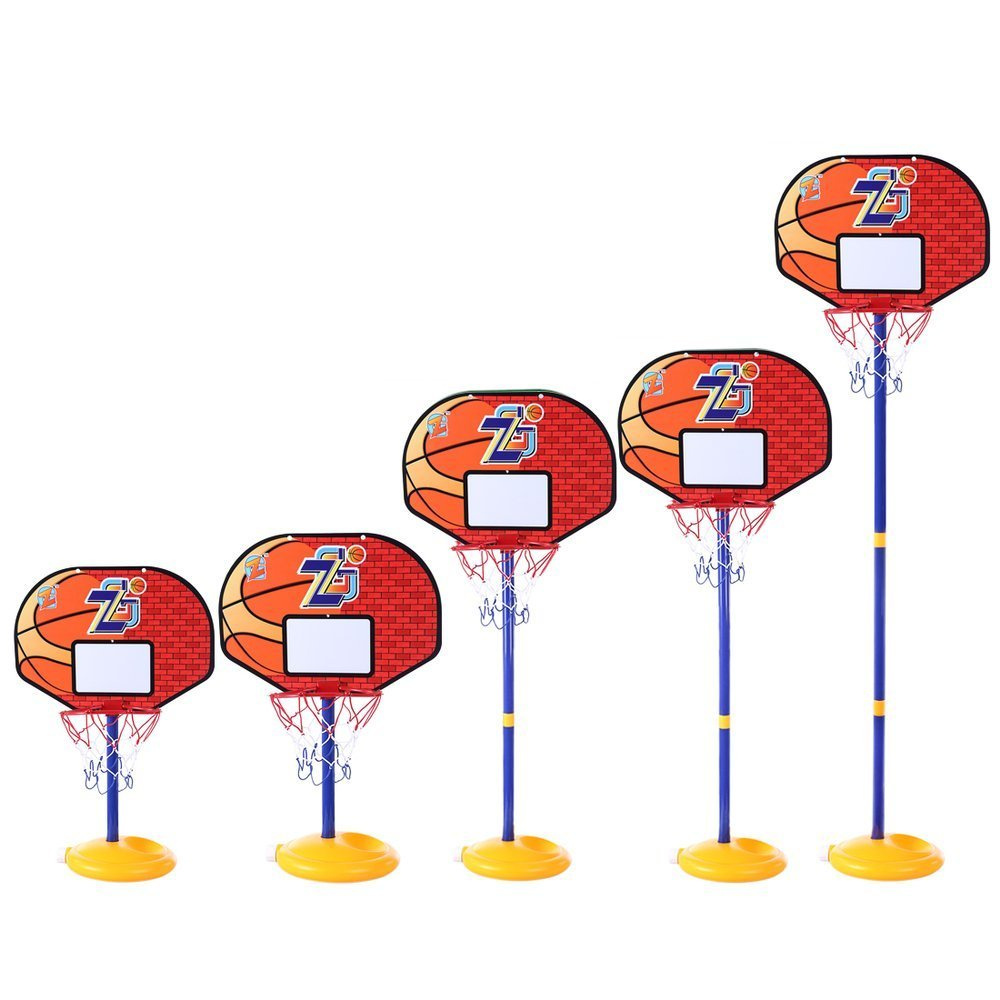 Zestaw do gry w koszykówkę, kosz + piłka + pompka 144 cm