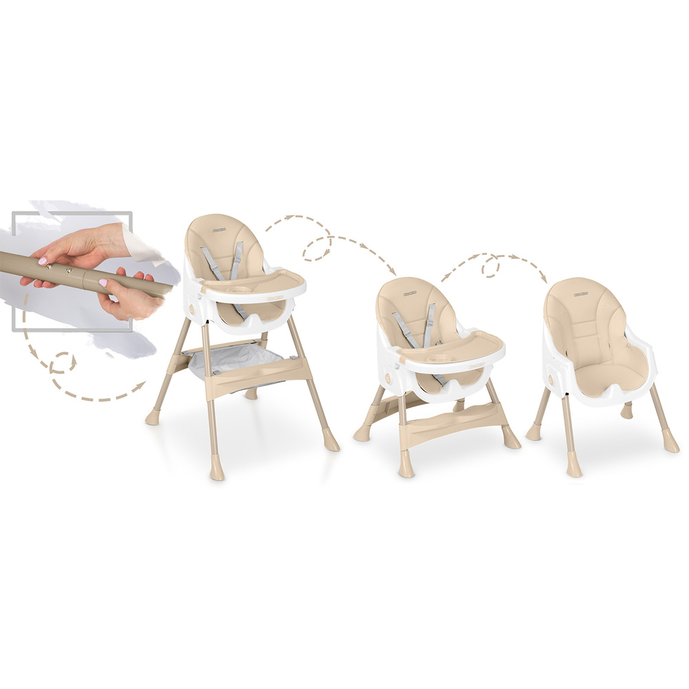 Krzesełko do karmienia  Mani beżowe