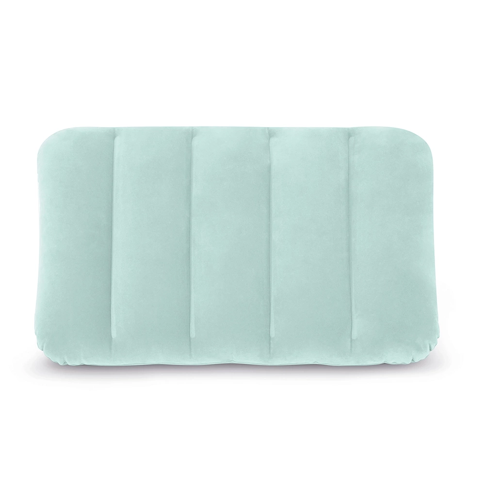 Poduszka dmuchana podróżna welur Niebieska 43 x 28 x 9 cm INTEX 68676