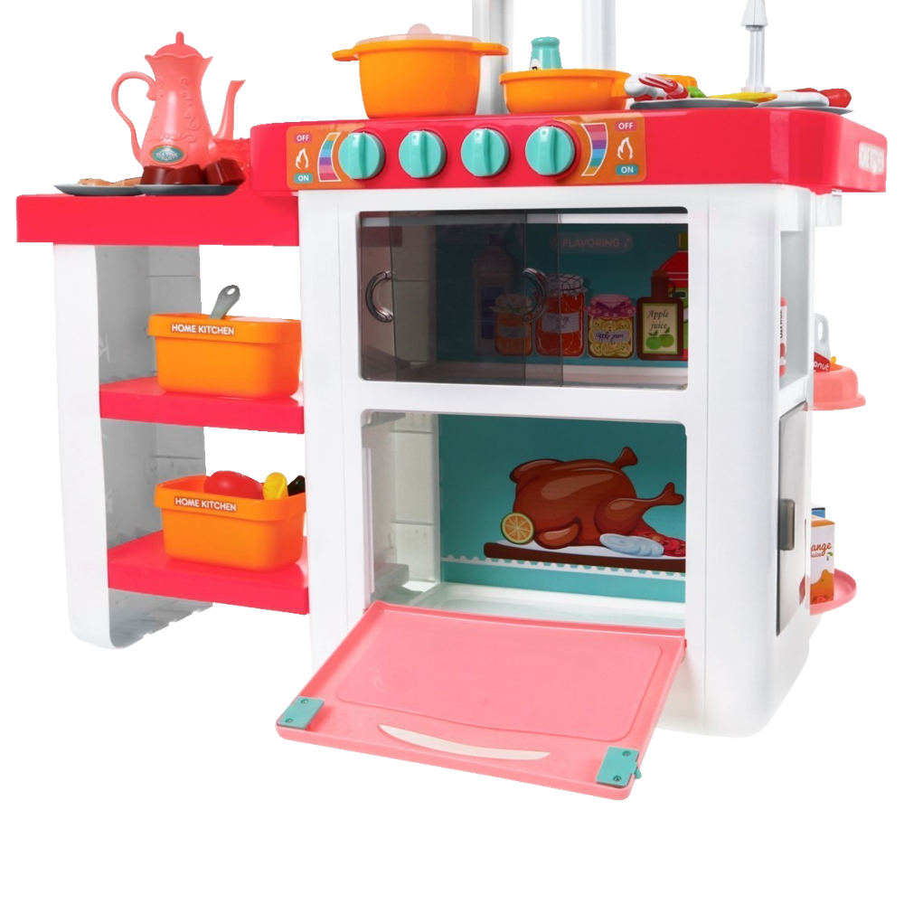 Kuchnia Małego Kucharza akcesoria piekarnik, lodówka, kran, woda 