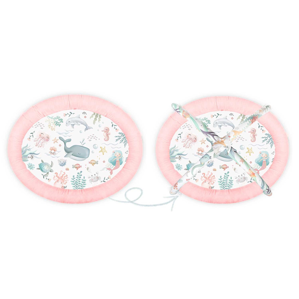 Mata edukacyjna interaktywna Ocean - różowa