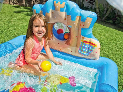 Plac zabaw tęcza + fontanna INTEX 57421