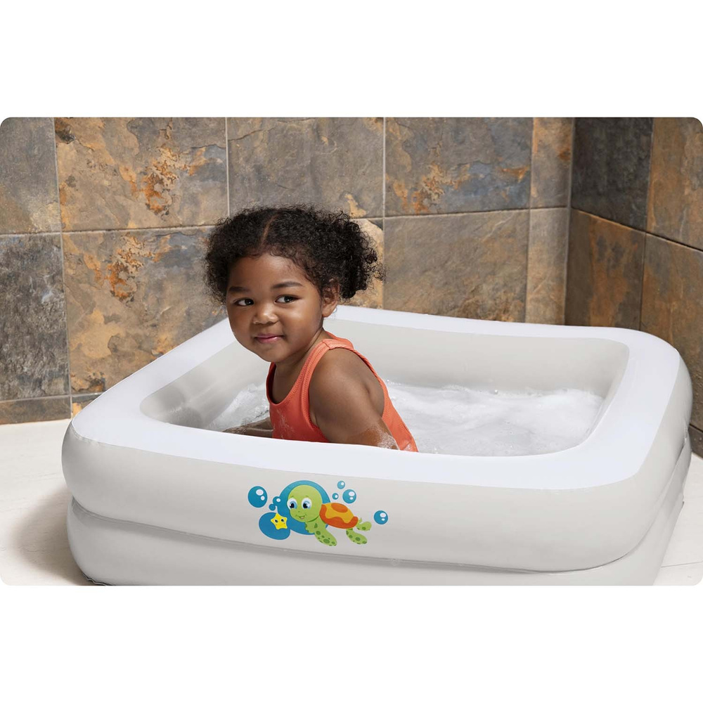 Bestway PODRÓŻNA Dmuchana Wanienka do kąpieli 2w1 Brodzik Basenik 51116