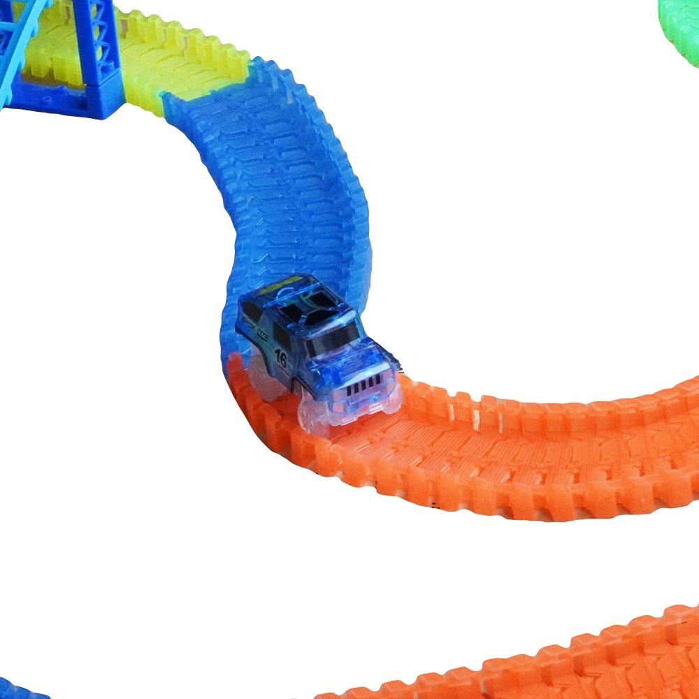 Magic tracks świecący tor most Autko 360 el.autostrada OUTLET