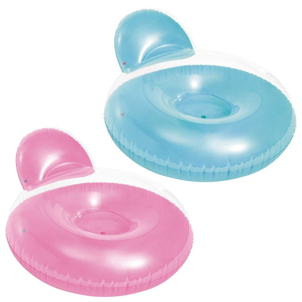 Fotel dmuchany do pływania nad wodę basen plaża 137x122 cm Intex 58889