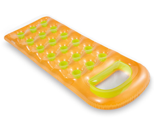 Materac plażowy dmuchany okienko Intex 59895  188x71  pomarańczowy