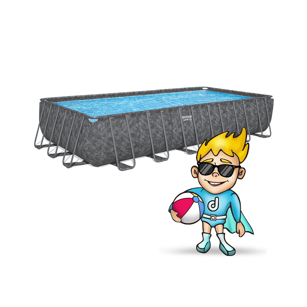 Bestway Basen stelażowy CAŁOROCZNY APX 365 732x366cm pompa drabinka 561KG