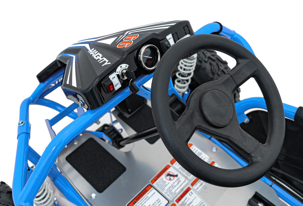 Pojazd Gokart Elektryczny MAIGHTY Niebieski
