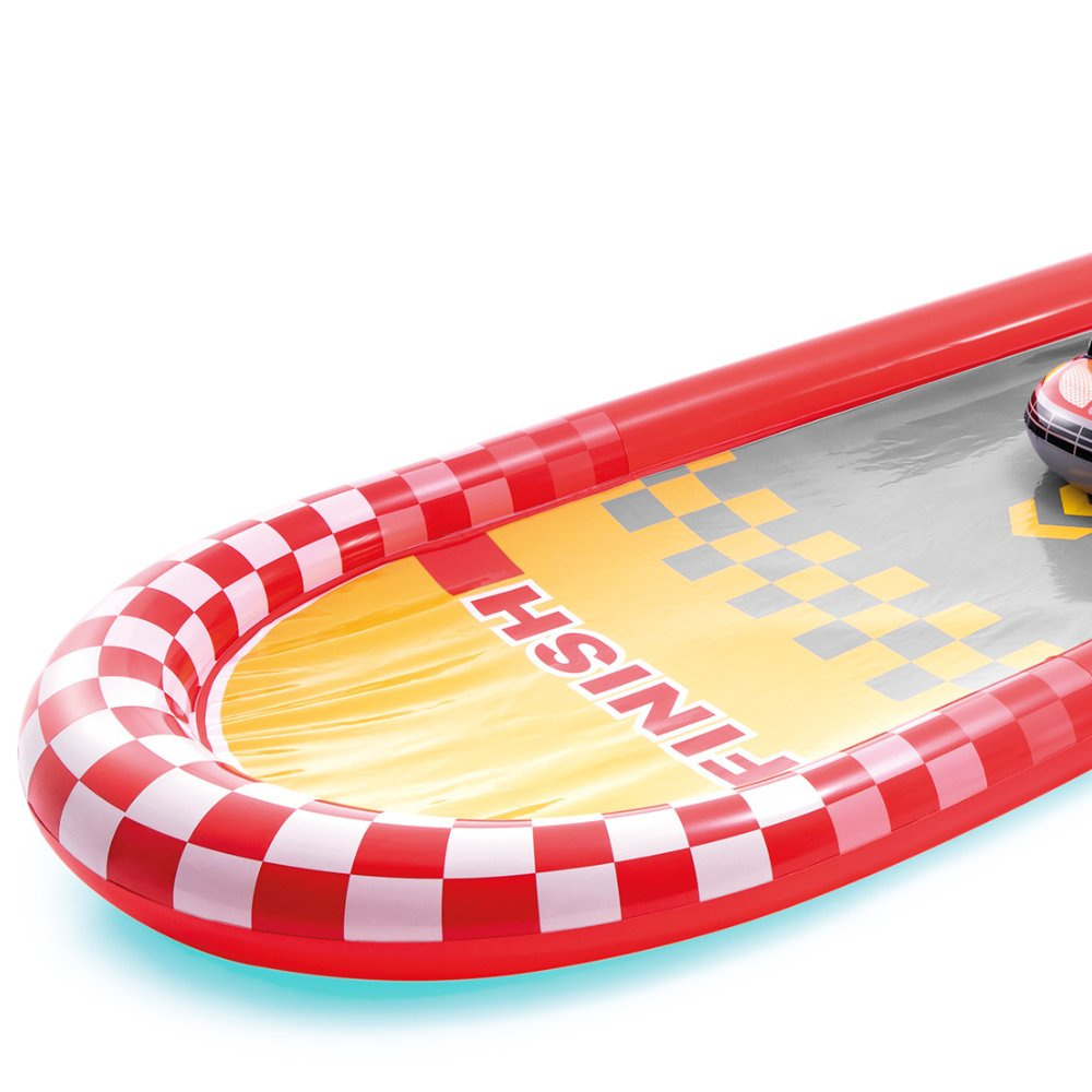 Dmuchana ślizgawka tor samochodowy+ dwie deski 57167 INTEX