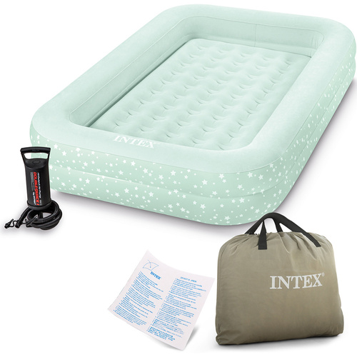 Materac welurowy dmuchany dla dzieci 107 x 168 x 25 cm INTEX 66810 BEZ WKŁADU