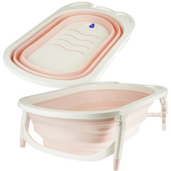 Składana wanienka turystyczna dla dzieci wanna różowa