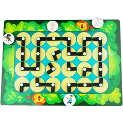 Drewniana gra logiczna znajdź drogę łamigłówka