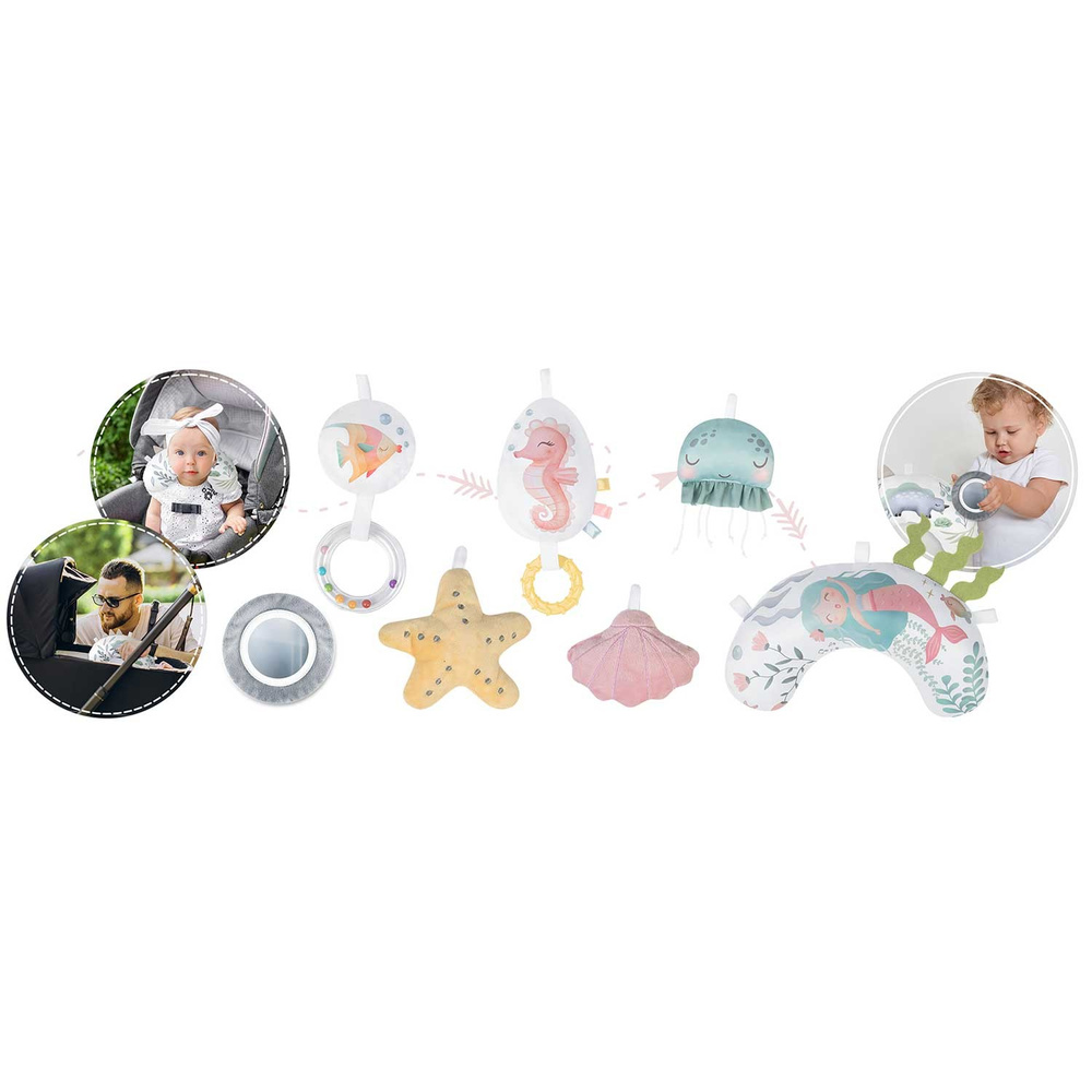 Mata edukacyjna interaktywna Ocean - różowa