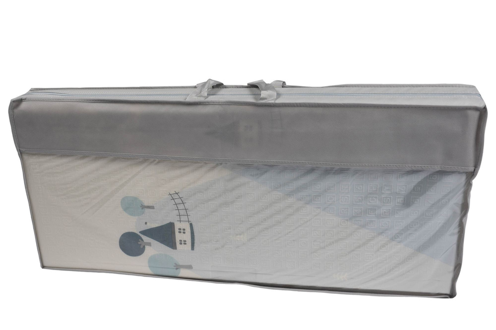 Dwustronna składana kolorowa edukacyjna piankowa mata dziecięca XXL 180x200 cm - misie i słoniki