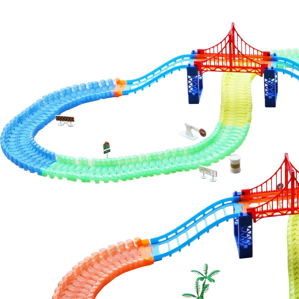 Magic tracks świecący tor most Autko 360 el.autostrada OUTLET