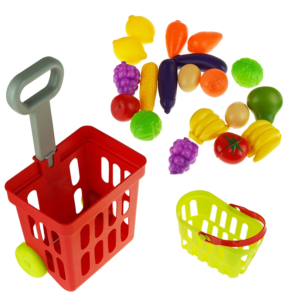 Wózek sklepowy na zakupy akcesoria koszyk owoce warzywa