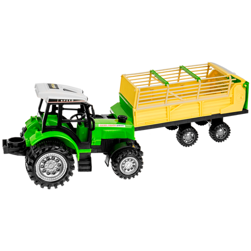 Traktor z przyczepą-rozrzutnik ciągnik maszyna rolnicza