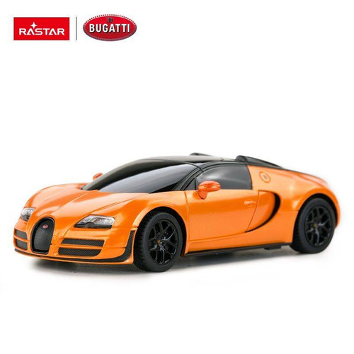 Bugatti Veyron Grand Sport skala 1:24 Rastar 47000 samochód sterowany pomarańczowy