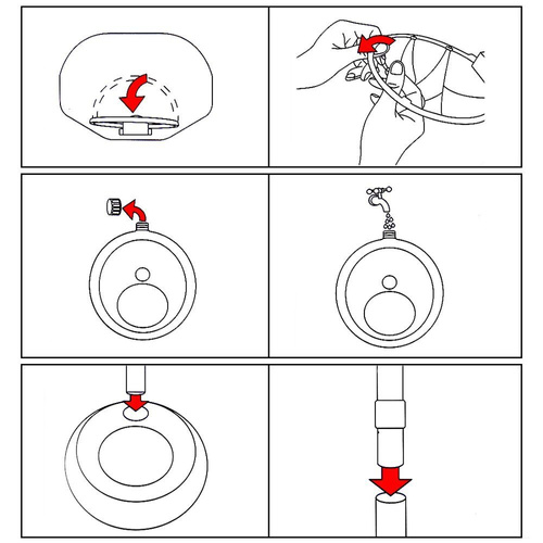 Zestaw do gry w koszykówkę, kosz +piłka + pompka 108 cm-OUTLET