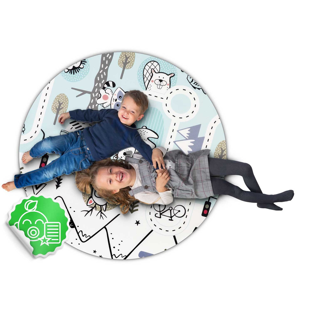 Mata piankowa edukacyjna zwijana 180 x 150 x 1,5 cm