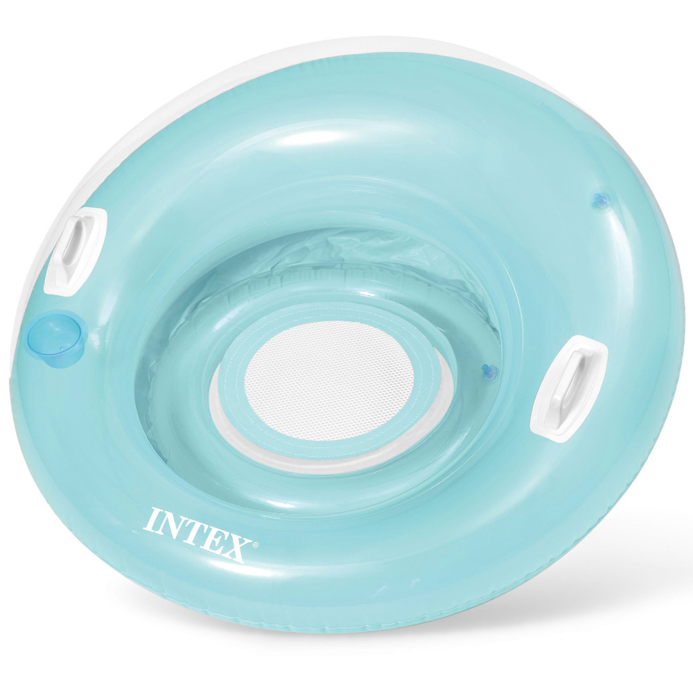 Dmuchany fotel plażowy z uchwytami na napoje 119 cm Intex 58883 