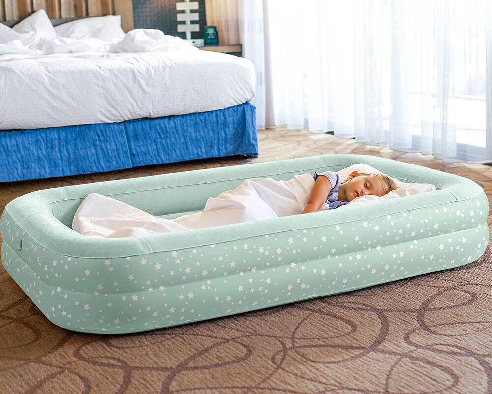 Materac welurowy dmuchany dla dzieci 107 x 168 x 25 cm INTEX 66810 BEZ WKŁADU