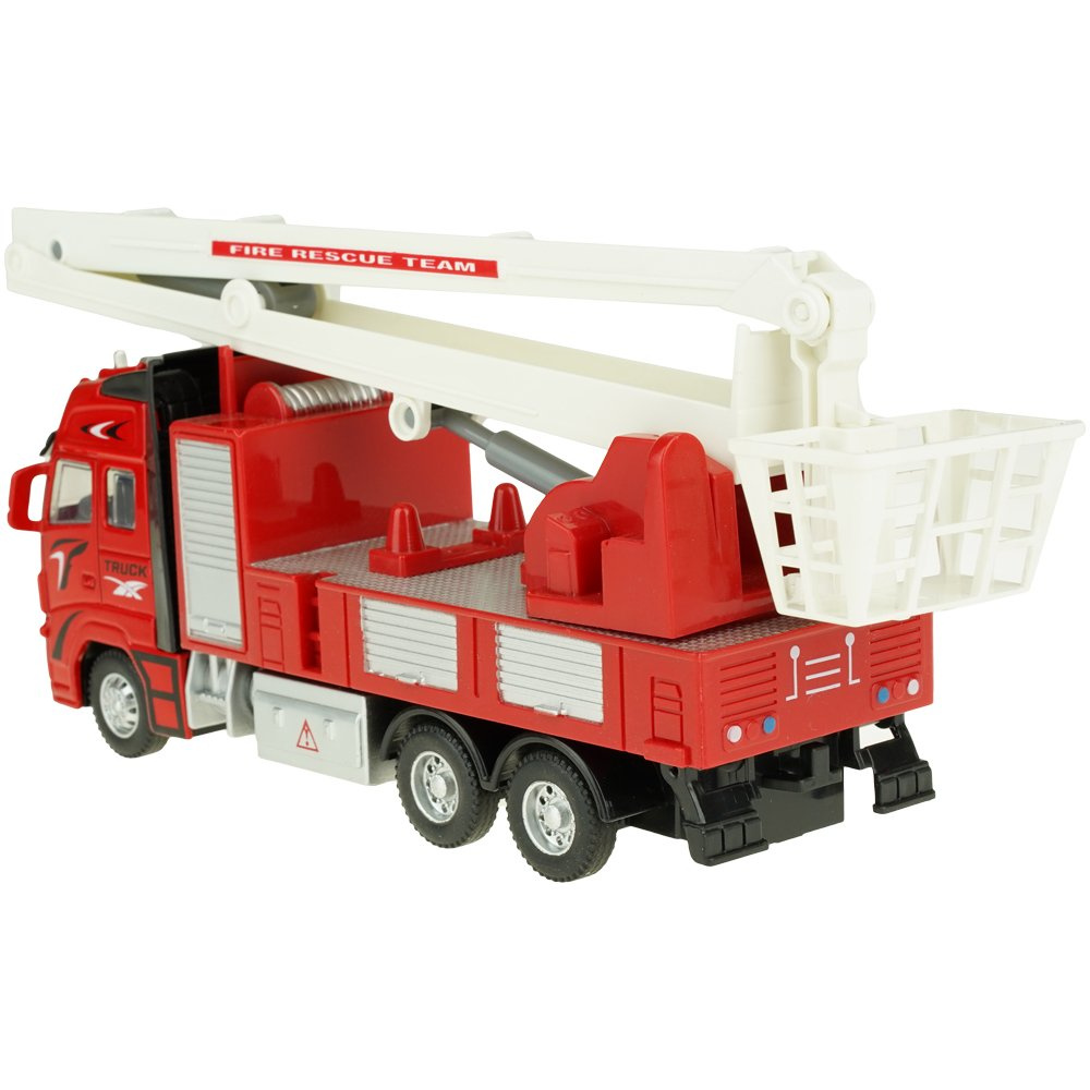 Wóz strażacki z koszem Straż Pożarna auto samochód