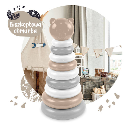 Biszkoptowa Chmurka Misiowa piramidka 11 el. wader 41141