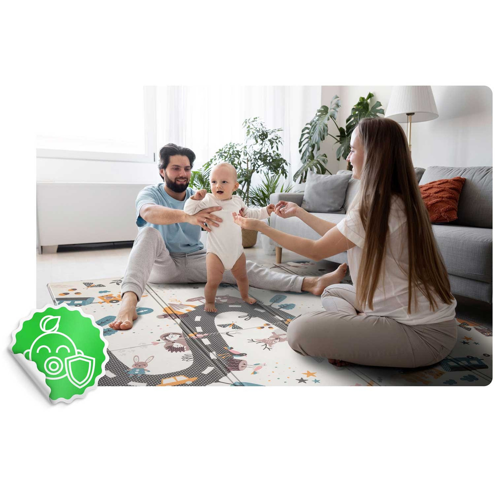 Mata piankowa edukacyjna składana 200 x 150 x 1 cm