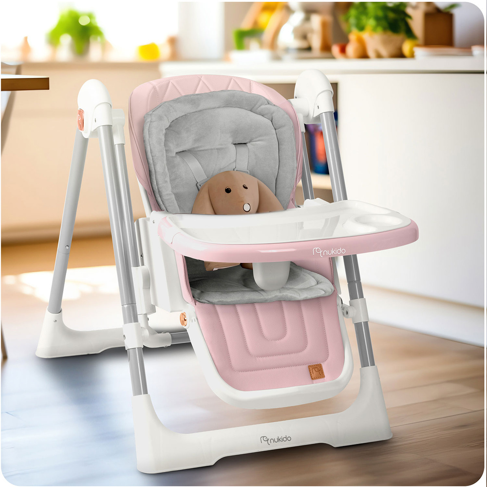 Krzesełko do karmienia Elite różowe