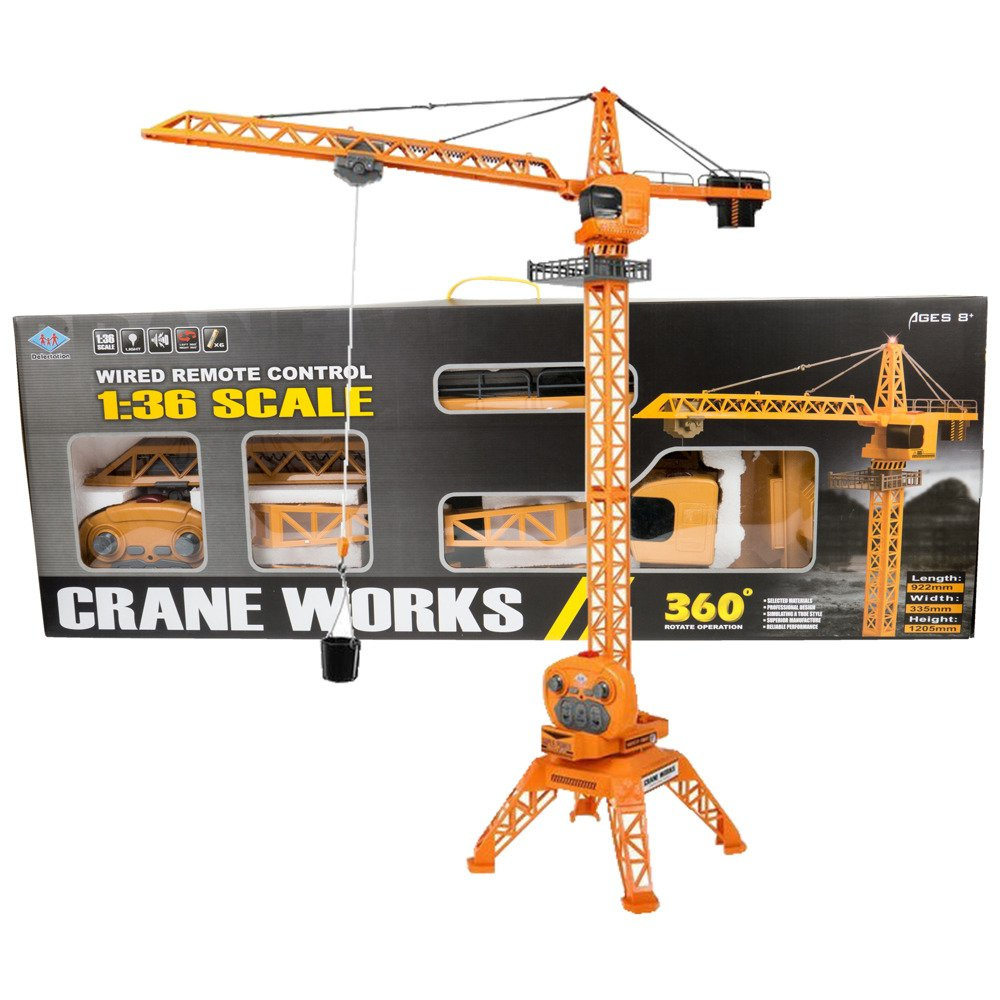 DUŻY Dźwig żuraw budowlany na pilota 120 cm