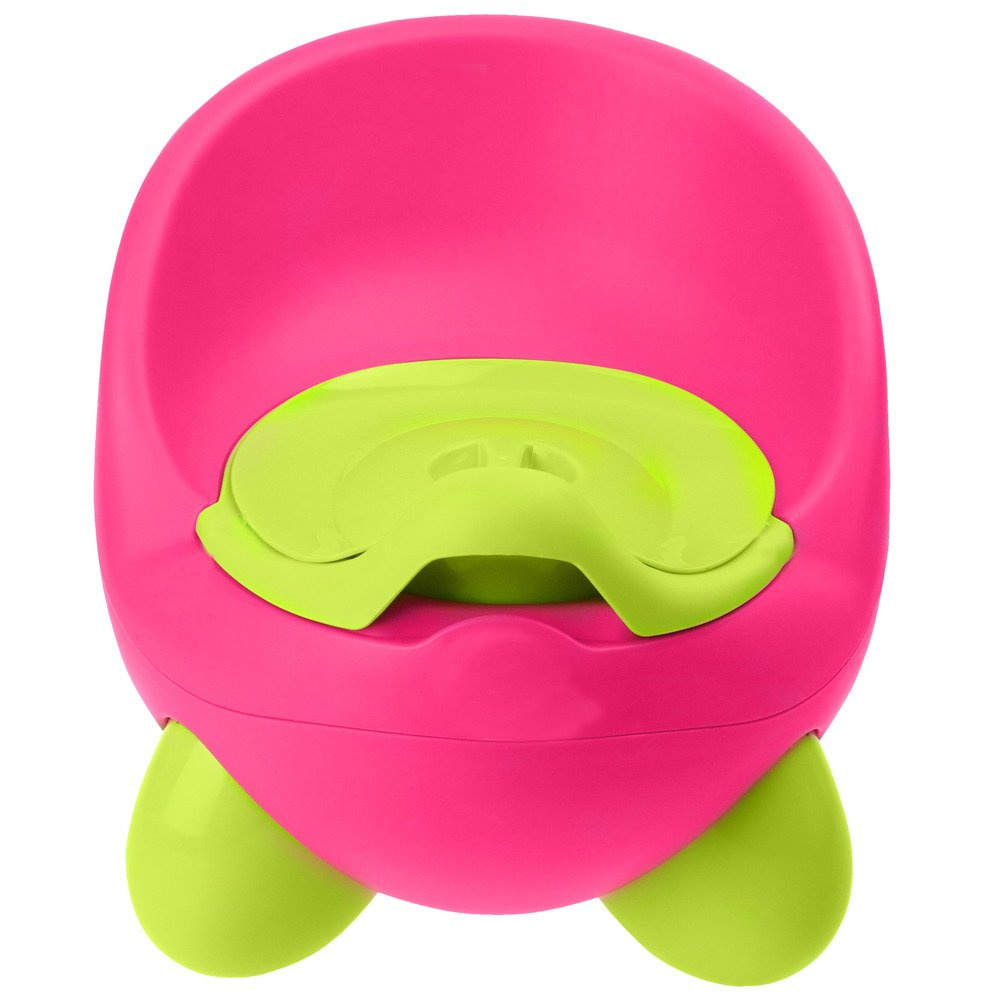 Nocniczek z klapką KINDERSAFE Różowo-zielony