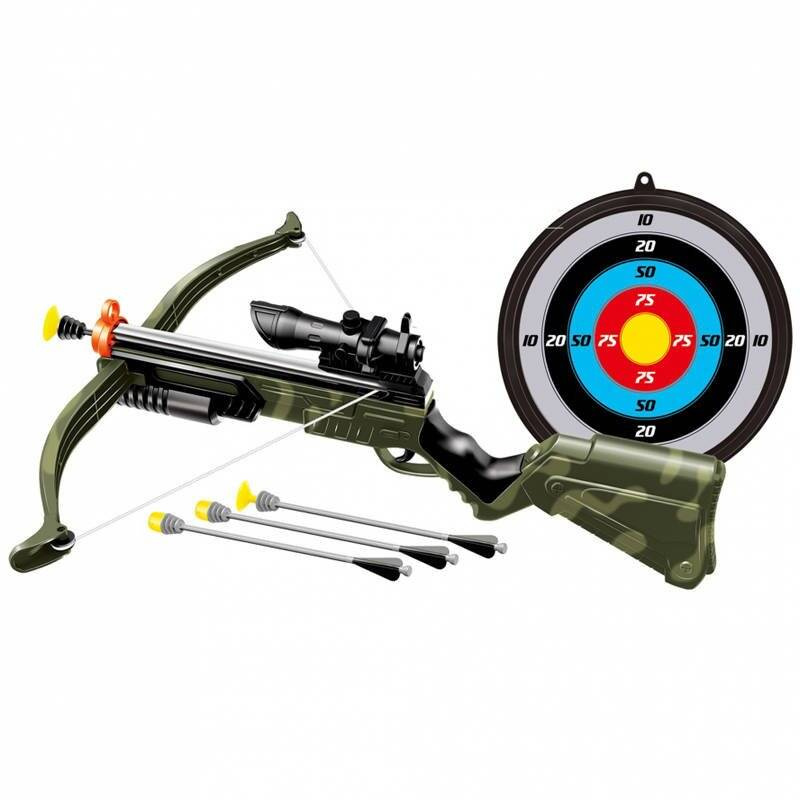 Duża kusza Crossbow set bezpieczny strzał tarcza