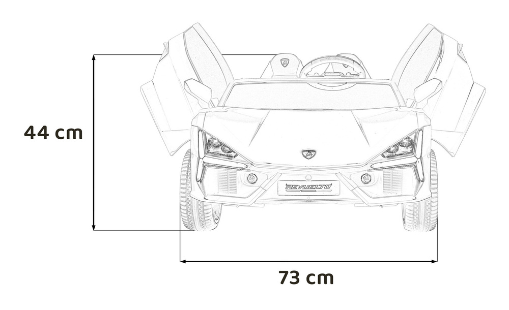 Pojazd Lamborghini Revuelto XL Czerwony