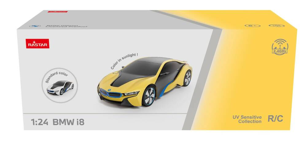 BMW i8  skala 1:24 Rastar 484004 samochód sterowany UV Sensitive Collection