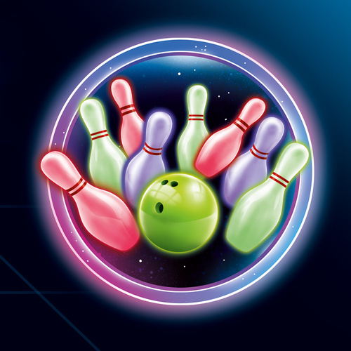 Gra zręcznościowa kręgle z kulą świecą w ciemności Led kolorowe