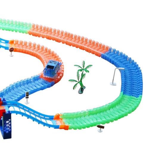 Magic tracks świecący tor most Autko 360 el.autostrada OUTLET