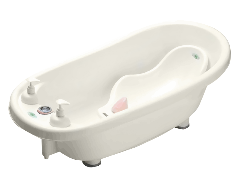 Wanienka z czujnikiem temperatury 90 x 45 x 23 cm KINDERSAFE różowa