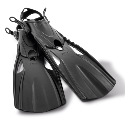 Płetwy regulowane 41-45 26-29 cm bez lateksu INTEX 55635