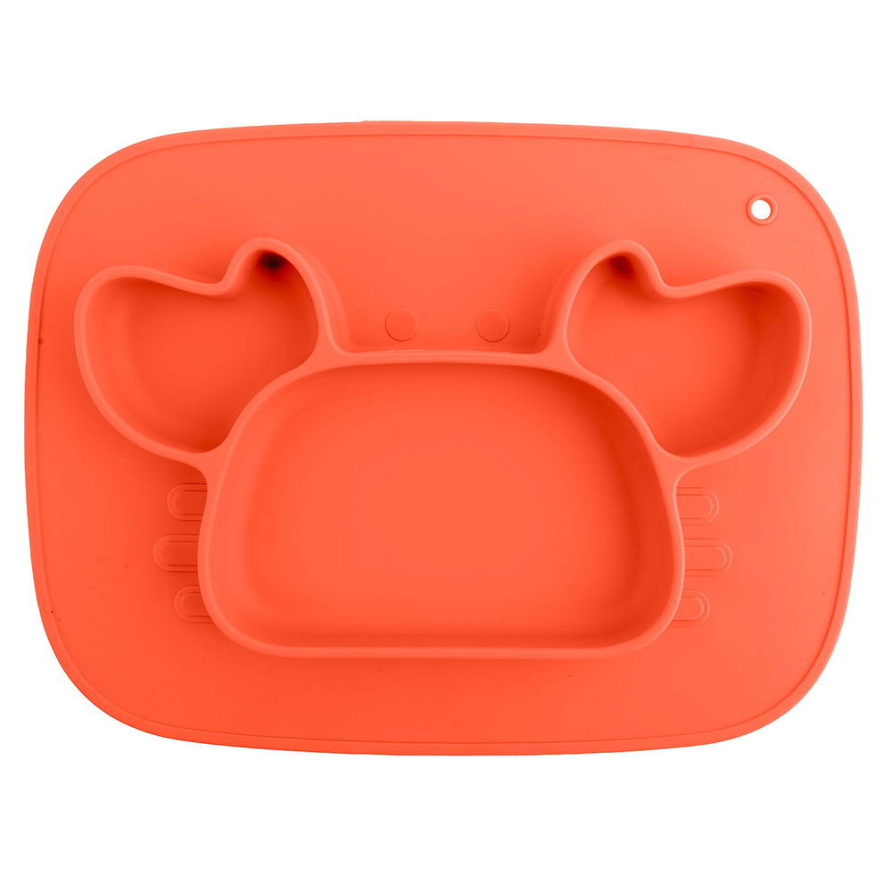 Talerzyk dla dzieci silikonowy do karmienia krab 