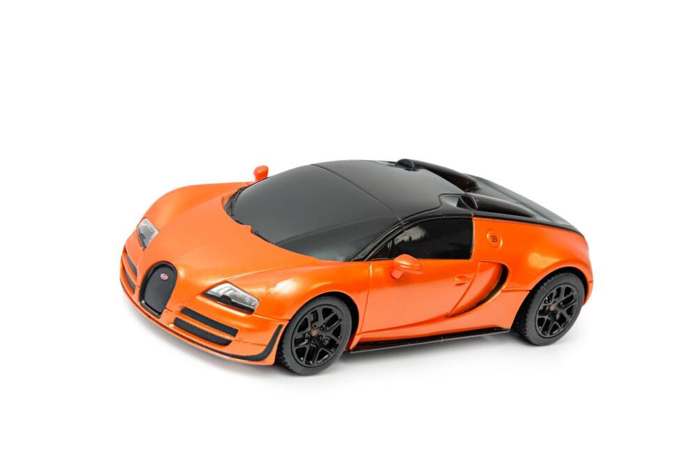 Bugatti Veyron Grand Sport skala 1:24 Rastar 47000 samochód sterowany pomarańczowy