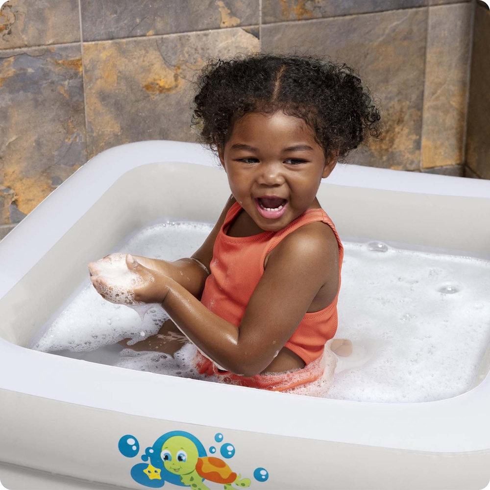 Bestway PODRÓŻNA Dmuchana Wanienka do kąpieli 2w1 Brodzik Basenik 51116