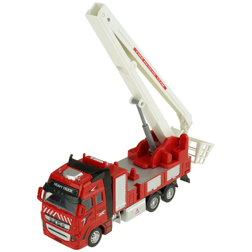 Wóz strażacki z koszem Straż Pożarna auto samochód