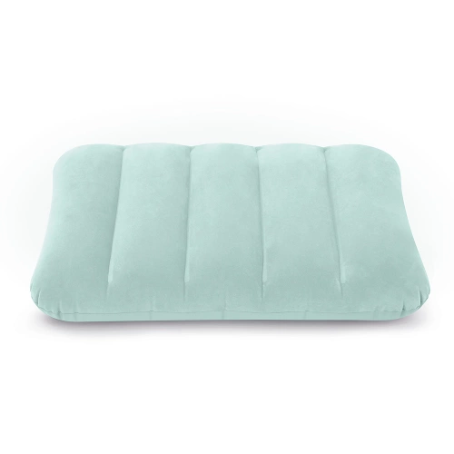 Poduszka dmuchana podróżna welur Niebieska 43 x 28 x 9 cm INTEX 68676