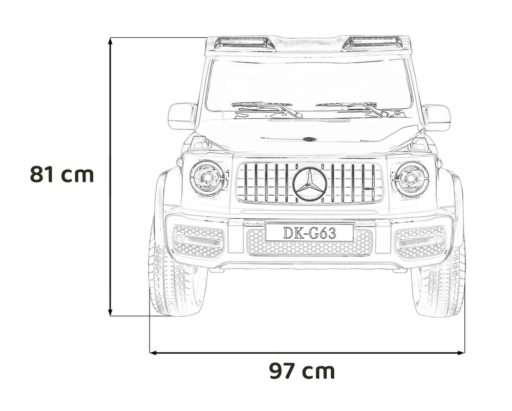 Pojazd Mercedes Benz G63 AMG XXL Biały