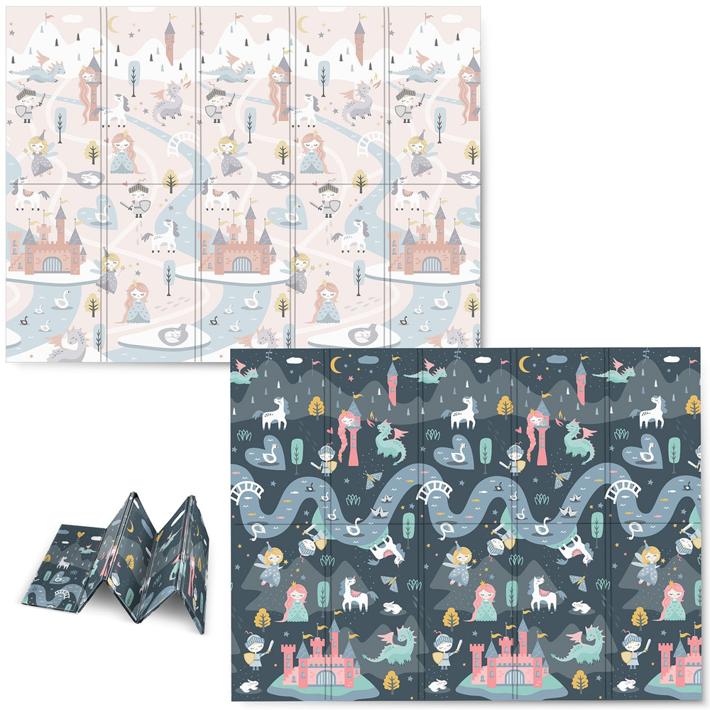 Mata piankowa edukacyjna składana 200 x 150 x 1 cm