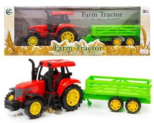 Traktor z przyczepą ciągnik wóz maszyna rolnicza