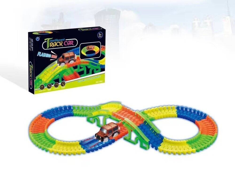 Magic tracks świecący tor most Autko 132 el. samochód OUTLET